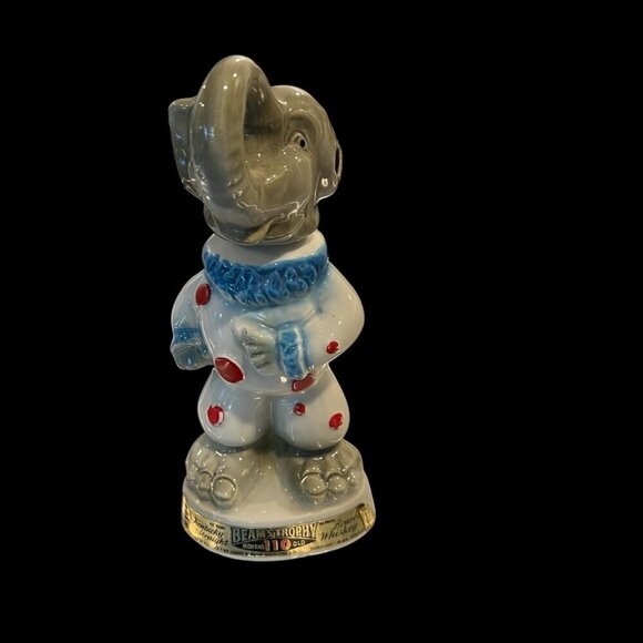 Vintage  Jim Beam 110 Month Old Beams Trophy EMPTY Elephant Decanter - Picture 1 of 6
